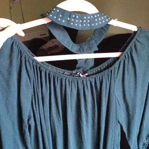 Off the shoulder choker top